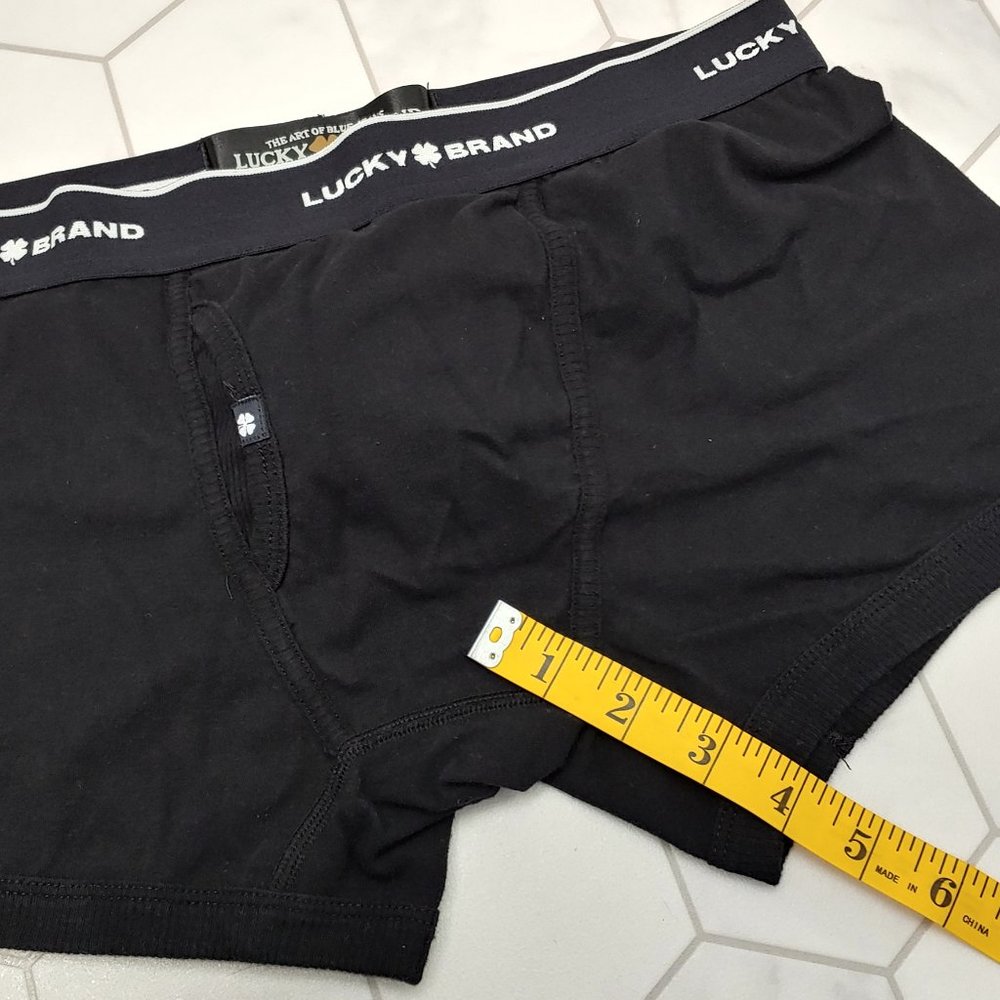 Excellent Used Condition Men's LUCKY ☘️ BRAND Black Boxer Briefs Size Large. - Picture 7 of 10